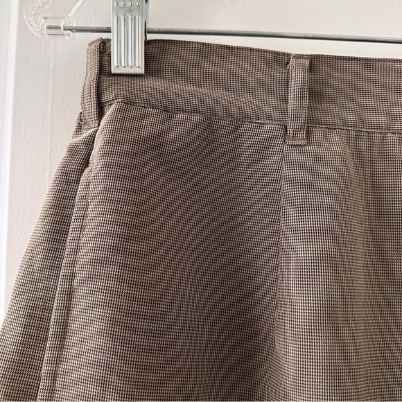 Vintage Exofficio Brown Houndstooth Mini Skort Women’s Size 8 Preppy Academia - Picture 4 of 17